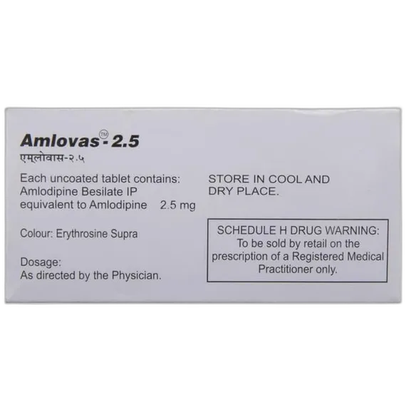 amlovas 2.5mg tablet 15's